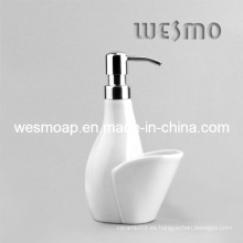 Único y simple dispensador de jabón de porcelana estilo (wbc0602b)